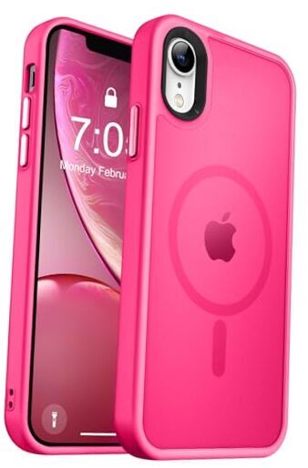 Strong Magnetic for iPhone XR Phone Case, iPhone XR 6.1inch Hot Pink