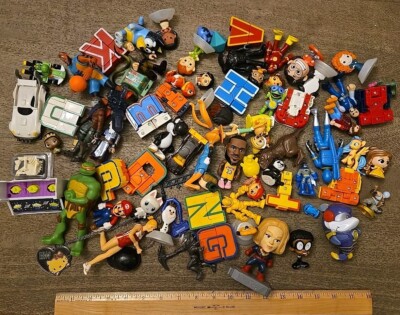 Mixed lot of action figures & Mini Random Toys..See All Pics Closely ...
