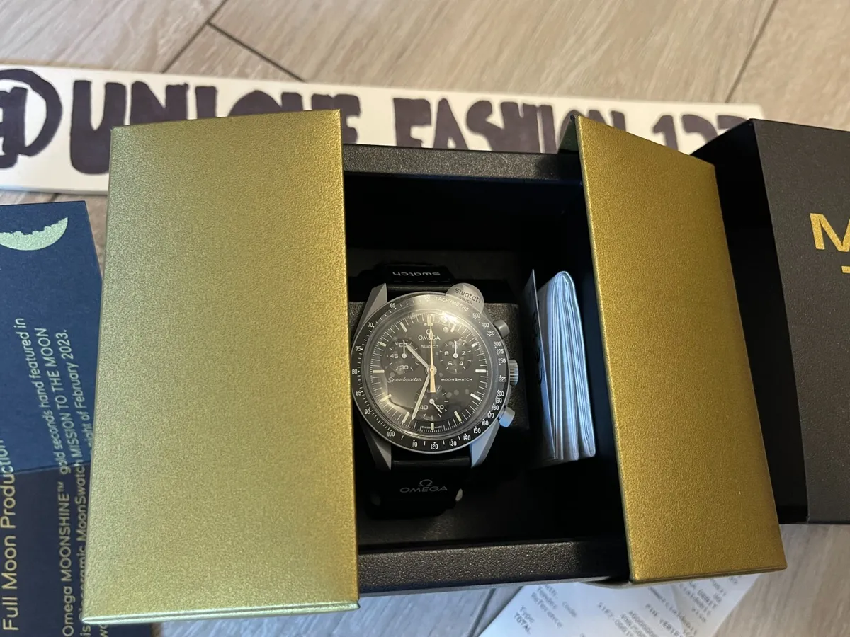 Swatch x Omega Moonshine Gold Moonswatch Mission to The Moon Speedmaster  LIMITED
