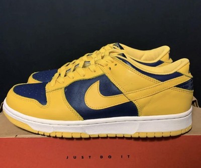 NIKE DUNK LOW Michigan US9.5 1999 Vintage Used Sneakers w/Box | eBay