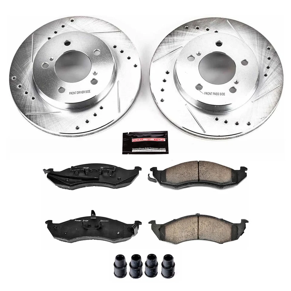Powerstop K1823 2-Wheel Set Brake Disc and Pad Kits Front for Mercury Villager - Image 3 of 3