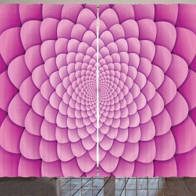 rosa Mandala Rustikale Gardine Zusammenfassung Spiral Lotus