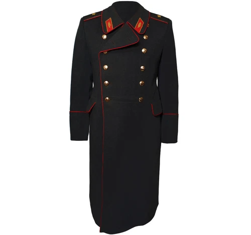 New Soviet Military Overcoat Russian Army Black long Winter Warm Wool OverCoat - product listing photo