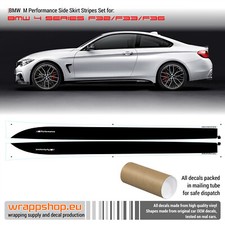 M Performance Side Stripes Decals Set For Bmw M4 F32 F33 F36 M Performance Side Stripes Decals Set For Bmw M4 F32 F33 F36