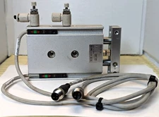 SMC CXSL15-20 Dual Rod Guided Air Cylinder With Hardware WORKING PULL [B4S3]