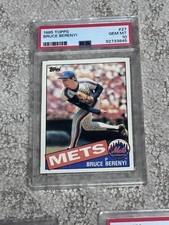 1985 TOPPS BASEBALL CARD LOW POP PSA 10 BRUCE BERENYI NEW YORK METS