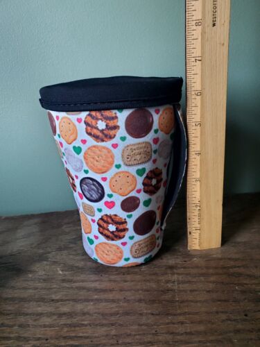 Lot of Reusable Iced Coffee Cup Sleeve Neoprene Insulated Cup Holder with Handle - Bild 3 von 13