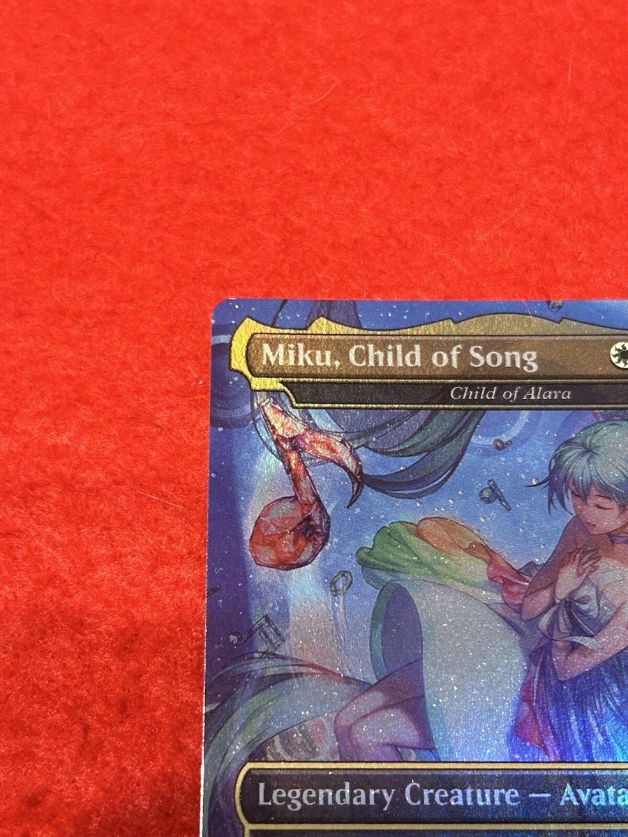 MTG Miku Child Of Song Child Of Alara Rainbow Foil Hatsune MTG Miku Child Of Song Child Of Alara Rainbow Foil Hatsune