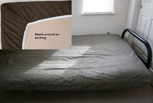 Octorose ® Bonded Micro Suede Easy Fit Fitted Futon Covers in More Color & Size - Picture 8 of 14