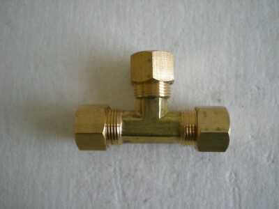 3/8'' X 3/8'' X 3/8''  TEE Compression Fitting Plumbing Adapter 