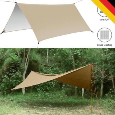 Frasheng Zeltplane 3x3m - Wasserdichtes Tarp Für Camping & Hängematte