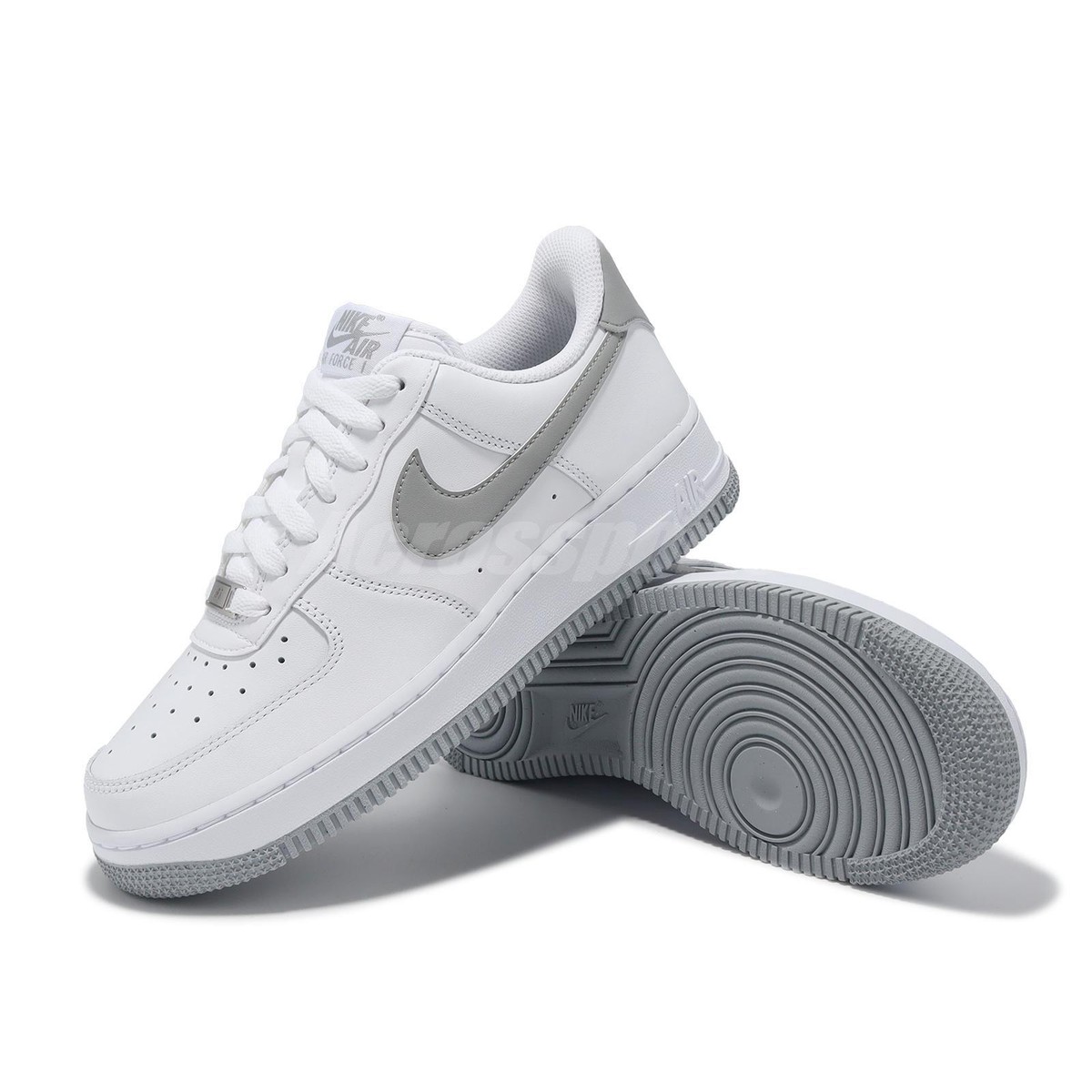 Nike Air Force 1 07 AF1 White Light Smoke Grey Men Unisex Casual