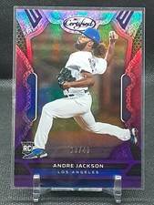 ANDRE JACKSON 2022 CERTIFIED PURPLE ROOKIE #19/49 DODGERS 