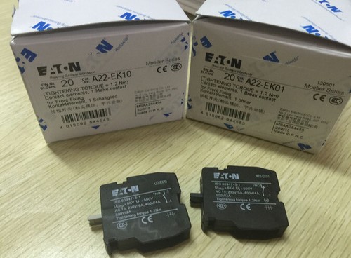 New QTY20 Per Lot A22-EK10 Moeller Contact Element #AT - Picture 2 of 3