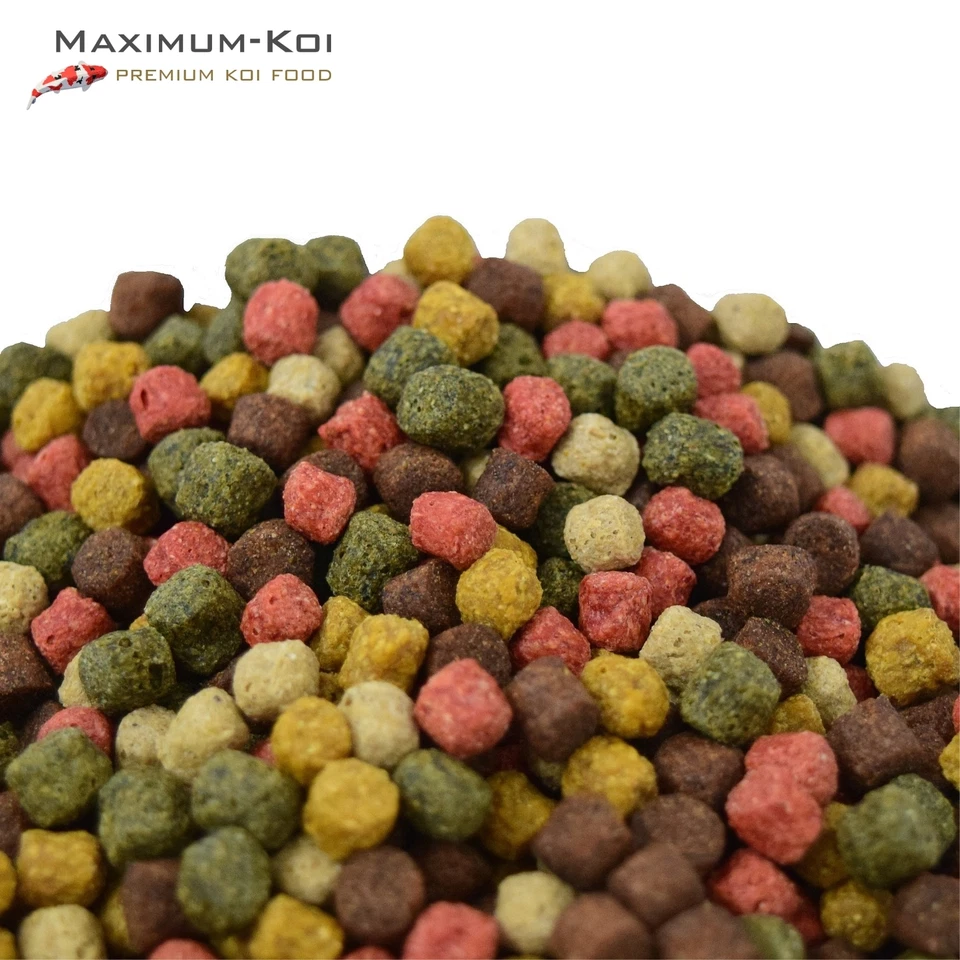 MAXIMUM-KOI KOIFUTTER *Classic Top Mix* 5 Sorten 2,5 - 15 kg (6,36€/kg-3,26€/kg) Spirulina