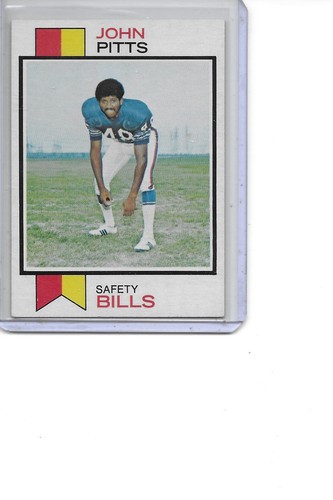 1973 Topps John Pitts Buffalo Bills Football Card #178