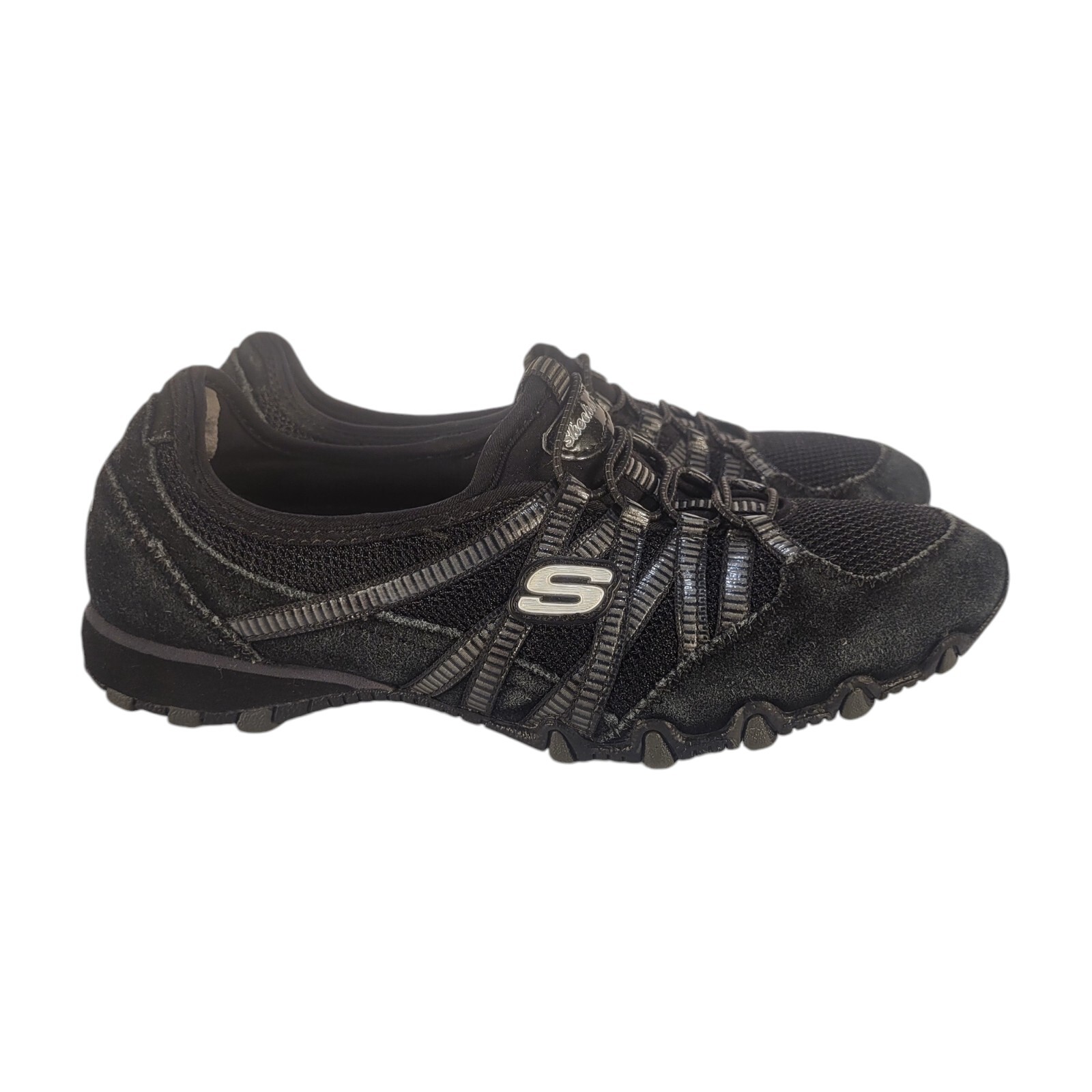 Skechers Dream Come True Women’s Size 7.5 Slip On Shoes Black SN 21140 Go Walk