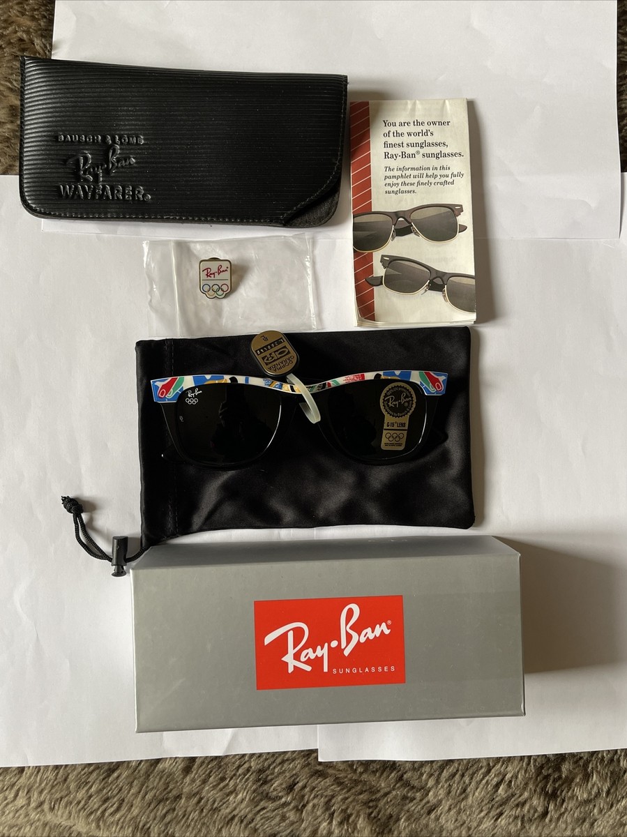RAY-BAN B&L U.S.A WAYFARER II BARCELONA 1992 OLYMPIC GAMES VINTAGE