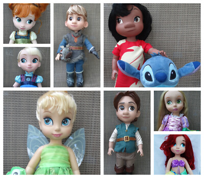 Disney Animators' Collection 16'' Doll: MOANA, Aurora, Kristoff, TINKERBELL, ANNA