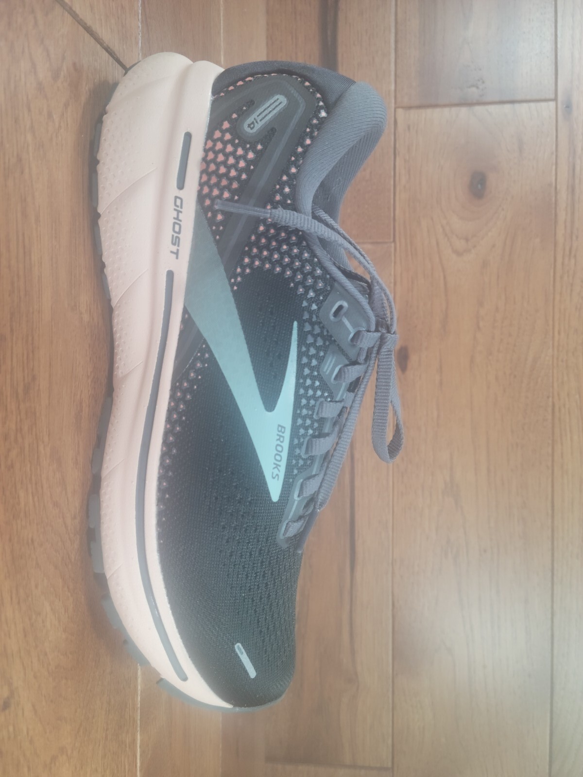 Brooks Ghost 14 Black/Pearl/Peach Womens Road Running… Gem