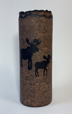 Kristi DeSalsa Hand-Made Salsa Style Art Studio Pilar Candle Holder Moose Cabin