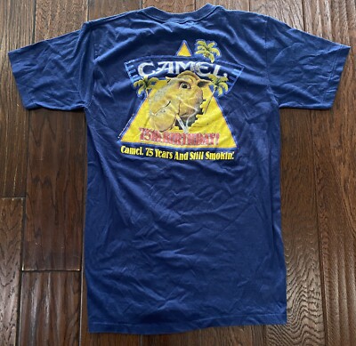 Lot#3164 Vintage 1988  Camel Cigarette T-shirt 75th Anniversary Size Large