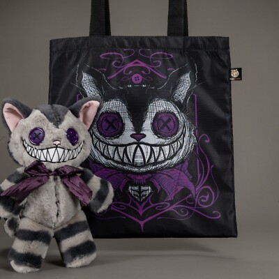 American McGee Victorian Cheshire Cat Plush W/ Exclusive Bag