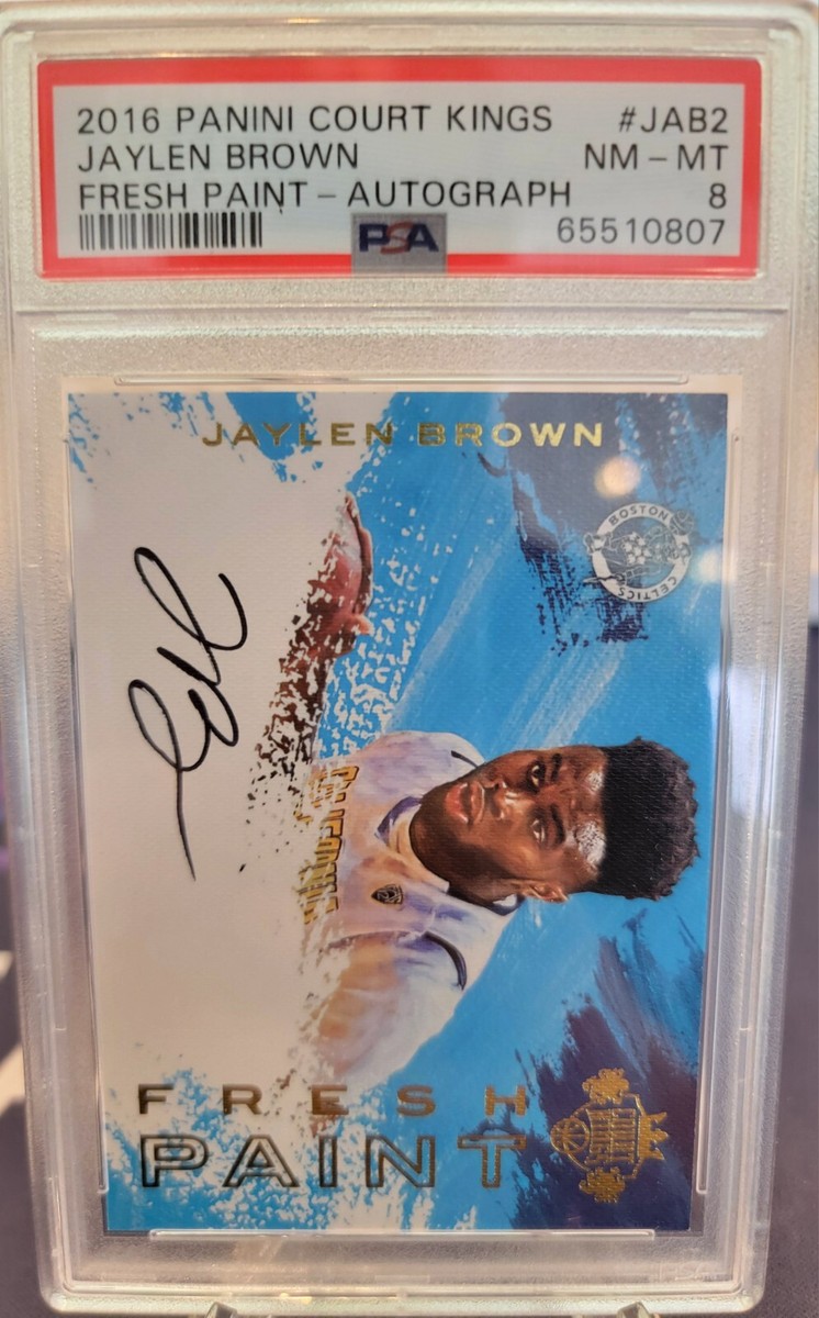 2016 JAYLEN BROWN Panini Court Kings Fresh Paint RC Rookie AUTO 