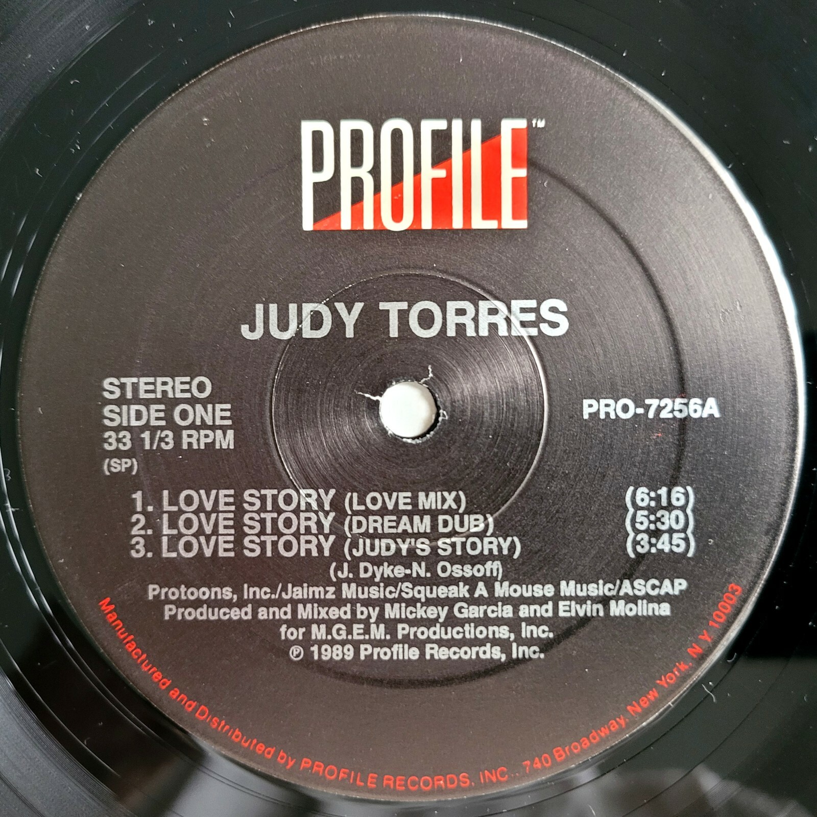 FREESTYLE JUDY TORRES LOVE STORY PROFILE RECORDS ORIGINAL