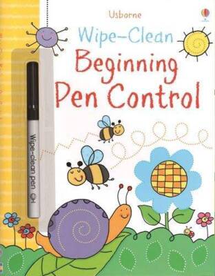 Wipe-Clean Beginning Pen Control (Usborne Wipe-Clean Books) - Paperback - GOOD