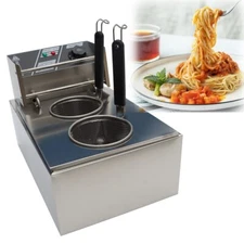 NEW 10L 110V Electric Pasta Cooker 2 Holes Noodles Soup Dumpling Cooking Machine