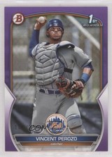 2023 Bowman Prospects Purple 144/250 Vincent Perozo #BP-102 0jm6