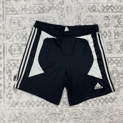 Vintage Adidas Clima365 Shorts Black Waist Drawstring Y2K Shorts Mens Size Large