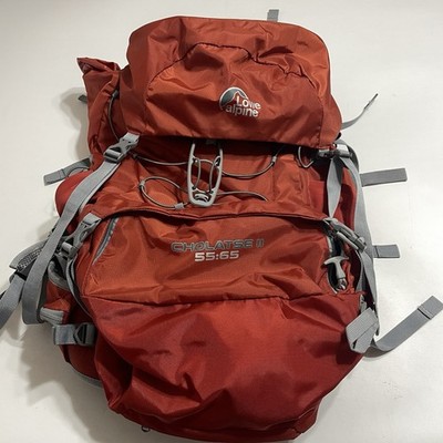 LOWE ALPINE Cholatse II Backpack 55:65 Outdoor Camping Orange Rust