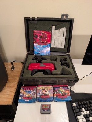 Nintendo Virtual Boy with Blockbuster Rental Case+Games+Controller