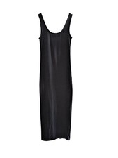 Heart & Hips Women's Sleeveless Tank Maxi Dress, Black, Size Medium, Stretch