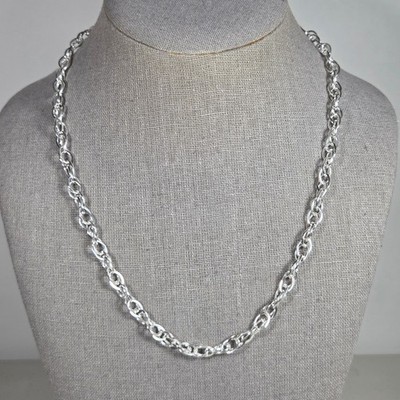 Sterling Silber Oval Glieder Kabel Kette Halskette 6mm 20 in D'Joy 925 23,6 g NEU