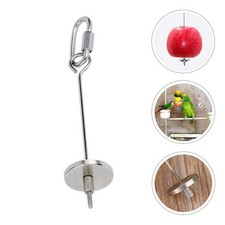 1Pc Stainless Steel Parrot Treat Holder Vegetable Stick for Bird Foraging