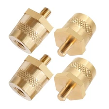 2 Pair M6 Battery Terminal Connector,Auto battery Terminal Brass Post Adapter...