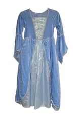 Princess Elsa Frozen Light Blue Velvet/Glitter Dress Costume Size 10/12Y New