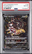 2022 POKEMON SWORD & SHIELD LOST ORIGIN #186 FULL ART/GIRATINA V PSA 8