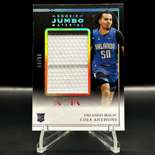 2020-21 Panini Noir COLE ANTHONY #RJM-CAN RC Rookie Jumbo Material /99 - Magic