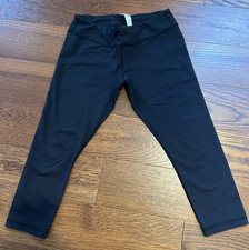 IVIVA BY LULULEMON Black Girls' Cropped Leggings, Size 14, EUC