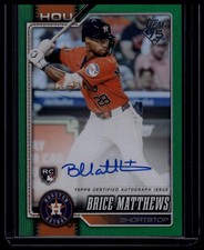 2026 Topps #132 Brice Matthews Green Rainbow Foil #/99 auto!