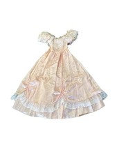 Vintage Gunne Sax Jessica McClintock Dress, Size 3 pink W/ crinoline layers RARE