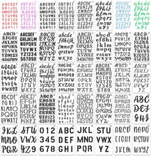 36 Pieces Letter Stencils, 4 X 7 Inch Alphabet Stencil Reusable Plastic Numbe...