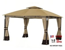 Replacement Cover Compatible with SUNJOY Crestfield 11X13 Gazebo Models Beige