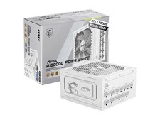 MSI MAG A1000GL PCIE5 WHITE, Fully Modular Compact Gaming 1000W Power Supply,