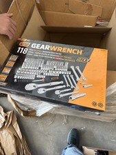 Gearwrench 118pc. Saemetric Mechanics Tool Set 83001d 14 38 12- New