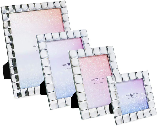 Decorative Sparkling Jewel Picture Frame Photo Display & Home Décor (4X6, Clear) - Picture 4 of 7